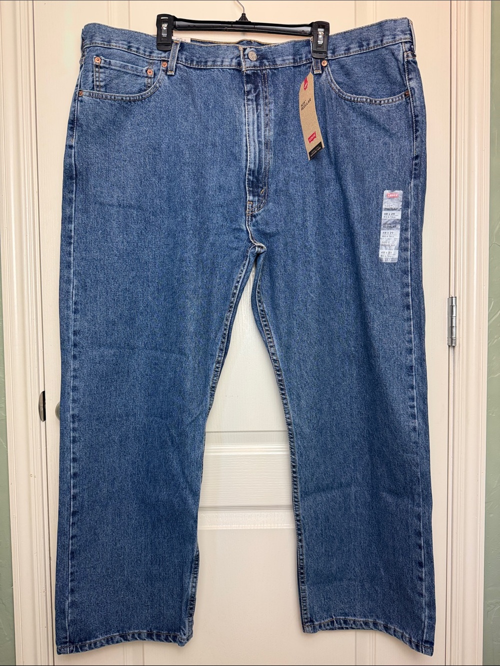 Levi's Men's 505 Straight Jeans in Medium Blue Denim Sz 48 X 29 B&T